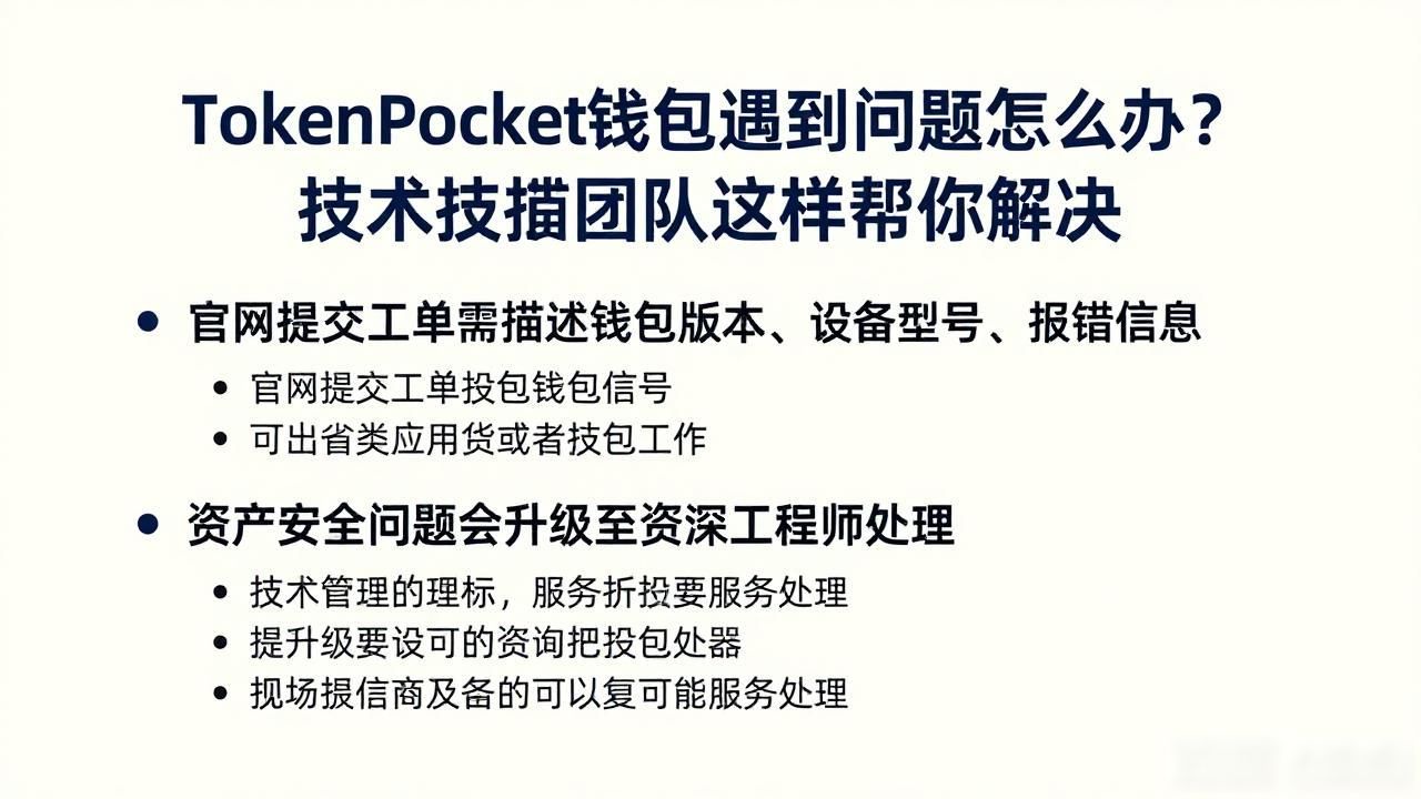 TokenPocket钱包遇到问题怎么办？技术支持团队这样帮你解决