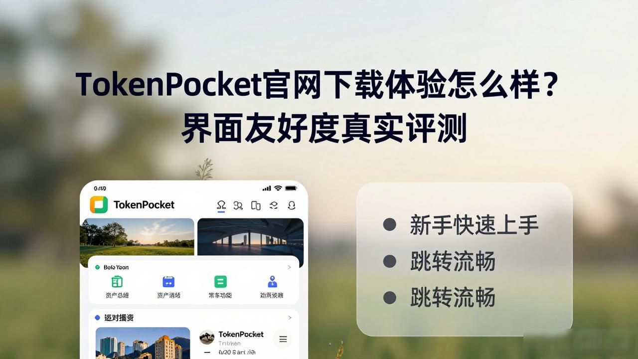 TokenPocket官网下载体验怎么样？界面友好度真实评测